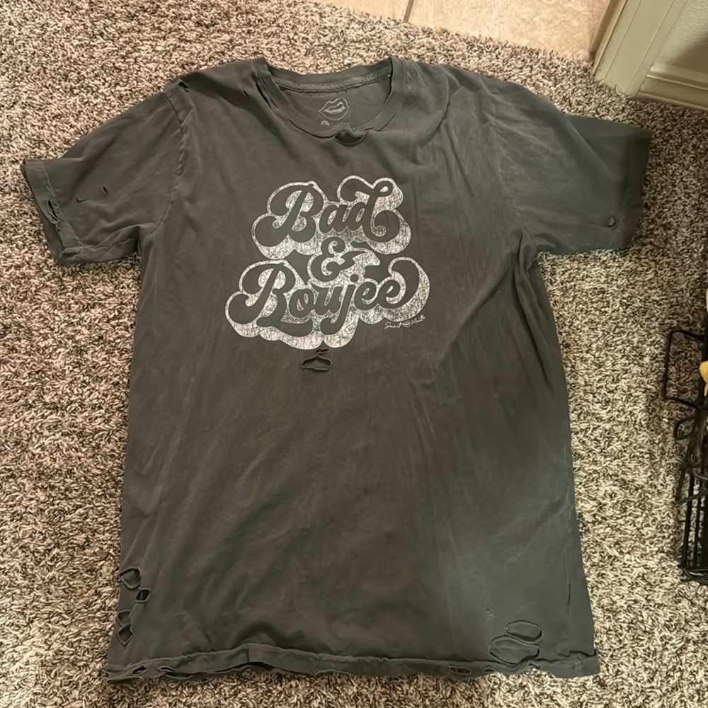 “Bad & Boujee” Distressed Tee